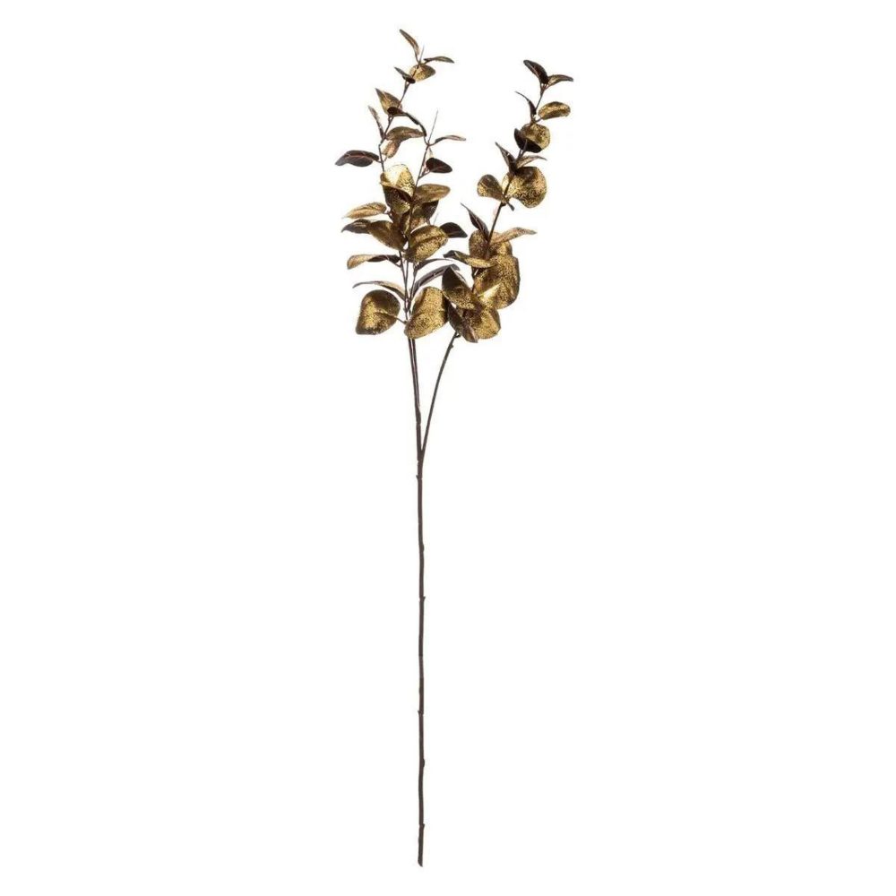 ATMOSPHERA Branche d'eucalyptus déco soir 76cm noir & – or