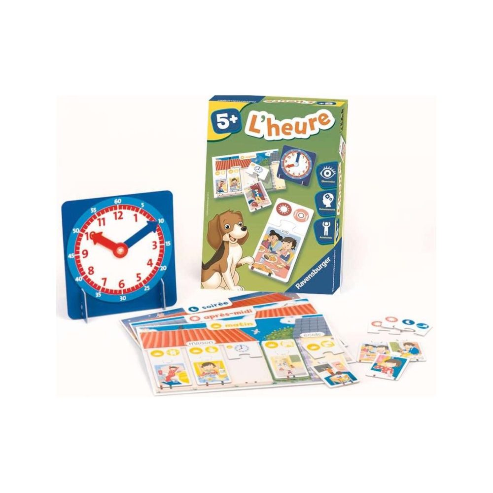 RAVENSBURGER L heure – Jeu educatif Chronologie journee