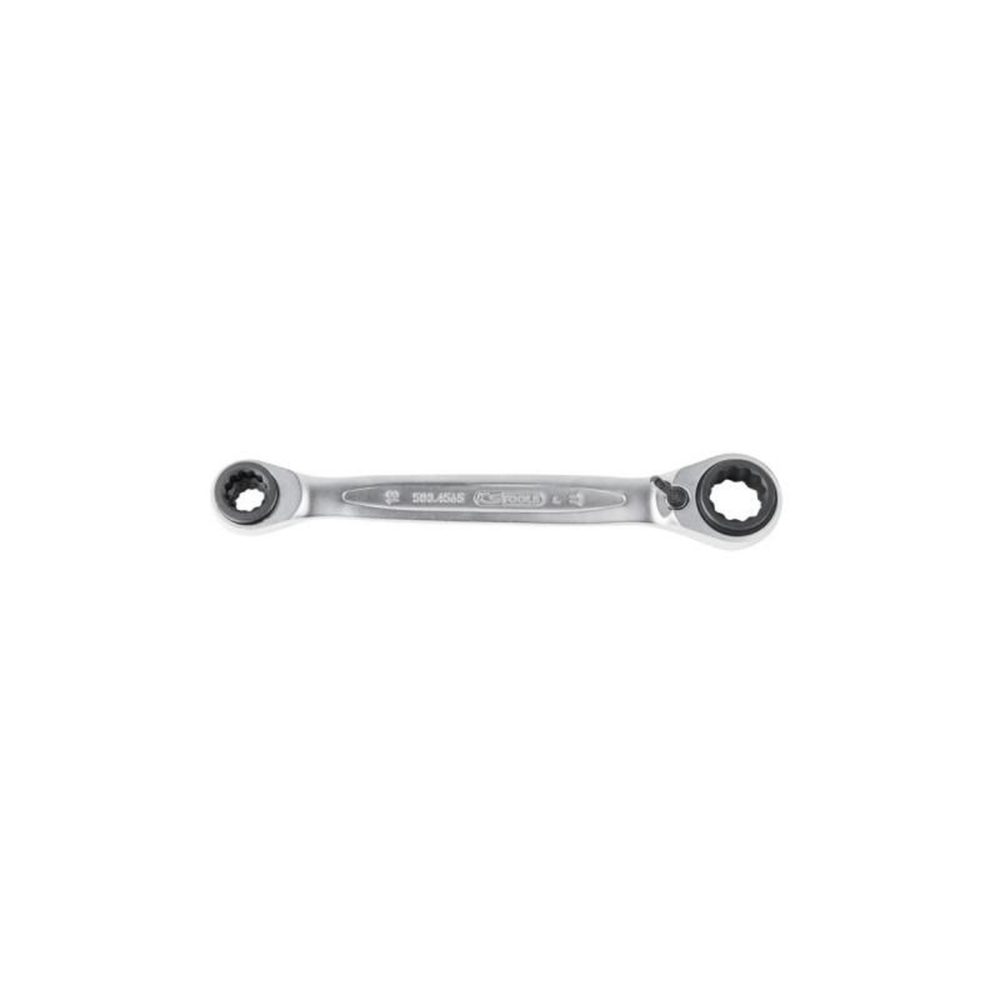 Ks Tools Clé polygonale à cliquet réversible 4 en 1 gearplus, 8 x 10 – 12 x 13 mm ks tools